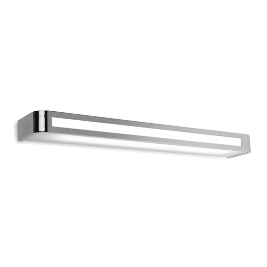 Tidslös LED-vägglampa Arcos, IP20 60 cm, krom