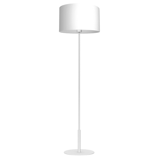 Golvlampa Soho, cylindrisk, rak, vit