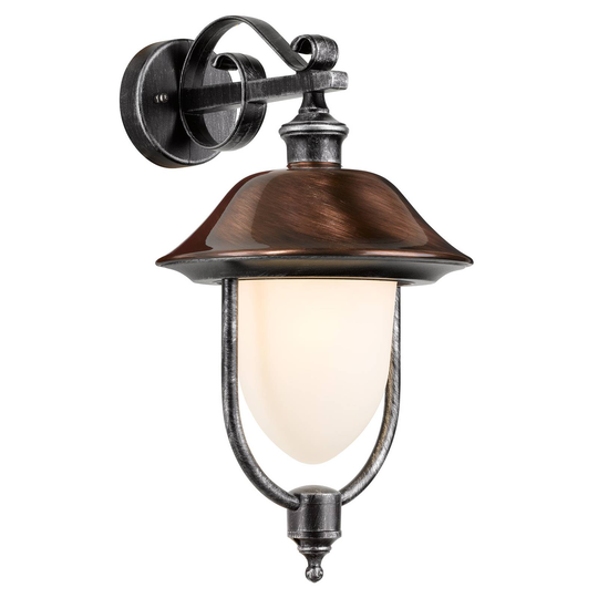 LED-utomhusvägglampa 1154LED, aluminium, hängande