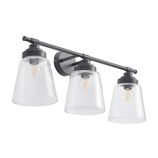 Lindby Carmalin vägglampa av glas, 3 lampor
