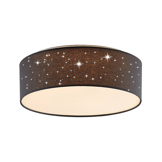 Lindby Ellamina LED-taklampa 40 cm mörkgrå