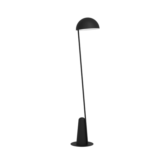 Golvlampa Aranzola, understrålande, svart