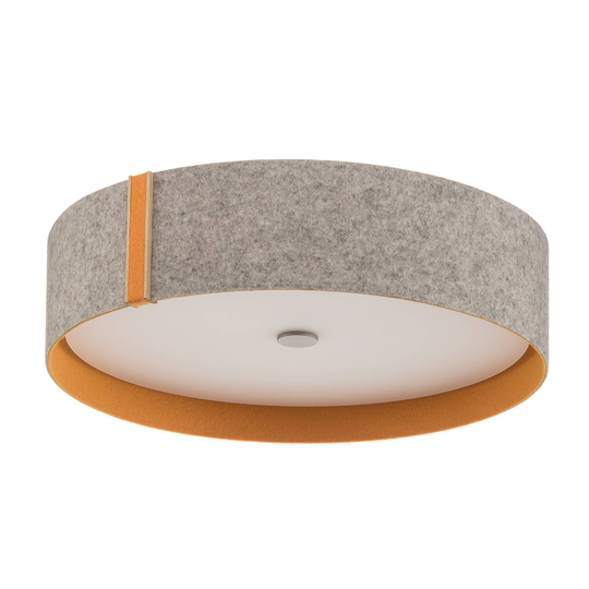 Lara felt – filttaklampa med LED grå-orange