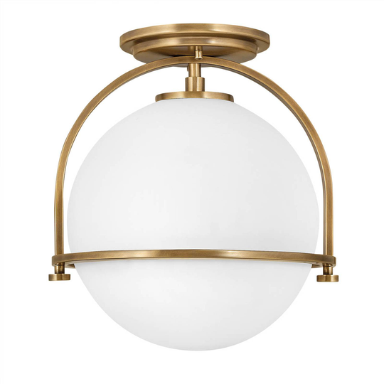 Taklampa Sommerset, 1 lampa, mässing