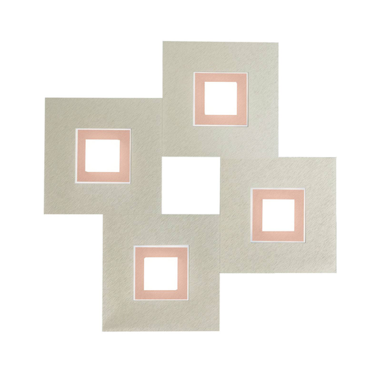 GROSSMANN Karree 4 lampor 50x50cm pärlglans koppar