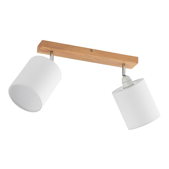 Lindby Imarin takspotlight, 2 lampor, vit