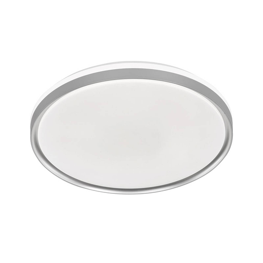 LED-taklampa Jaso BS, Ø 39 cm, silver