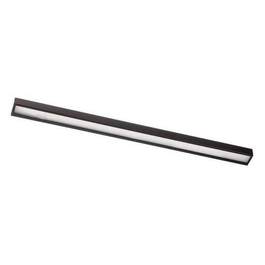 LED-vägglampa Mera, bredd 120 cm, svart, 4 000 K
