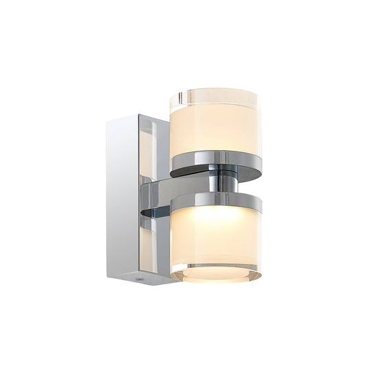Arcchio Kejan LED-vägglampa IP44 2 lampor hög