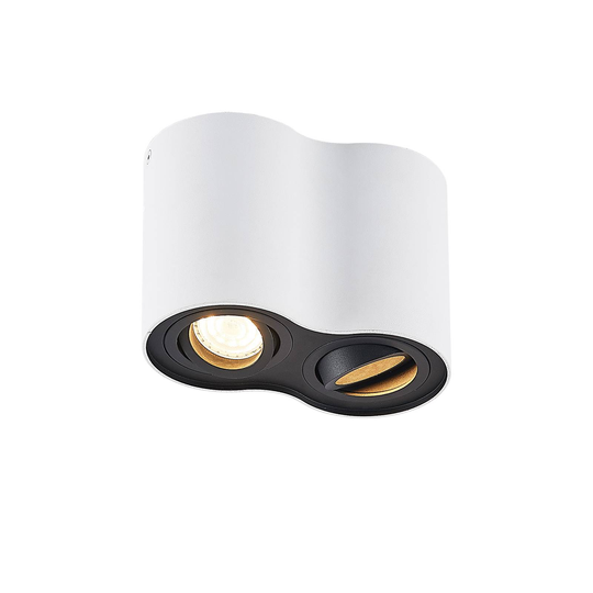 Arcchio Hermalina taklampa, rund, 2 lampor