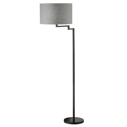Golvlampa Rota med grå linskärm