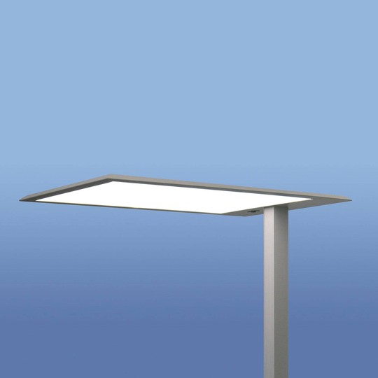 LED-golvlampa LEAS, 203 cm, titan, sensor