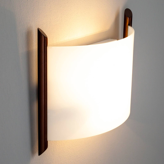 Vägglampa Filippa, 31 cm, brun