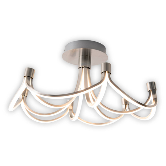 LED-taklampa Festos, nickel matt, dimbar