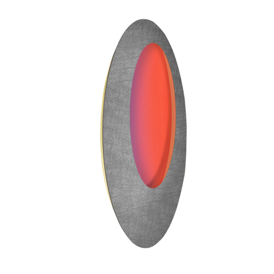 Escale Blade Open LED-vägglampa RGBW betong Ø95cm