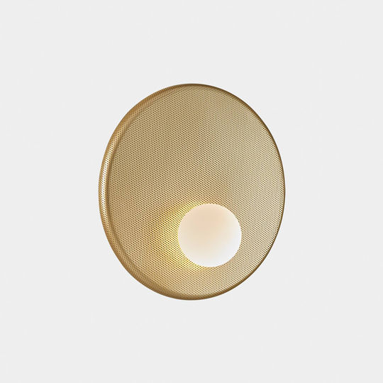LEDS-C4 Trip vägglampa Ø 30 cm mattguld