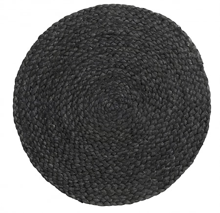 Tablett Jute Ø 35 cm - Svart