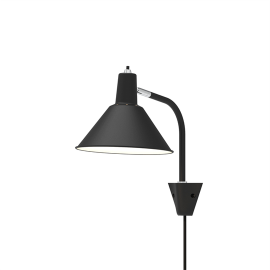 NUAD Arcon Vägglampa Svart/ Krom