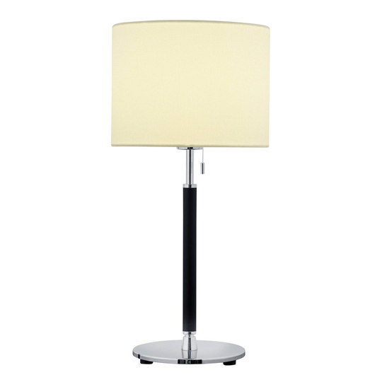 B-Leuchten Pull bordslampa, textilskärm 53 cm