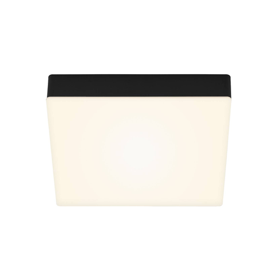 LED-taklampa Flame, 21,2 X 21,2 cm, svart