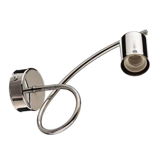 Vägglampa Tarnow i silver