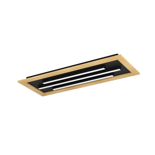 LED-taklampa Tirrenara, fjärrkontroll, 78x31cm