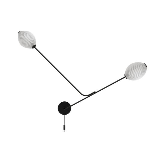 GUBI Satellite vägglampa, 2 lampor, creme vit