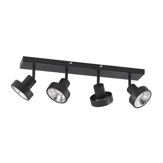 Lindby Ignacio taklampa 4 lampor, svart
