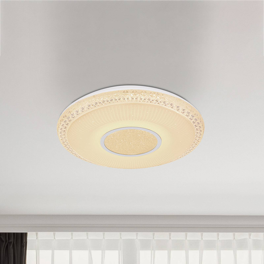 LED-taklampa Klemens, rund, dimbar, RGBW