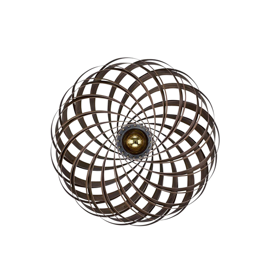 Gofurnit Veneria vägglampa, nötträd, Ø 60 cm