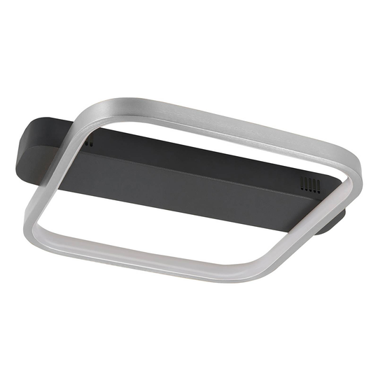 LED-taklampa Ascona, svart/nickel, 20 W