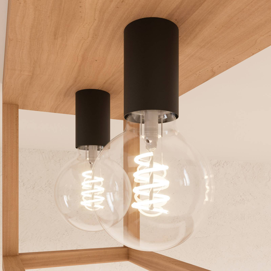 Envolight Rowan taklampa av ek, 2 lampor