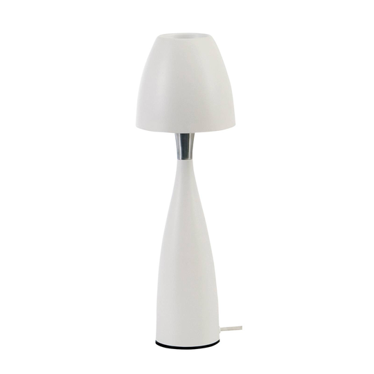 LED-bordslampa Anemon i vitt, 38,9 cm