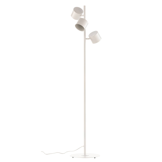 Golvlampa Bot, vit, 3 lampor