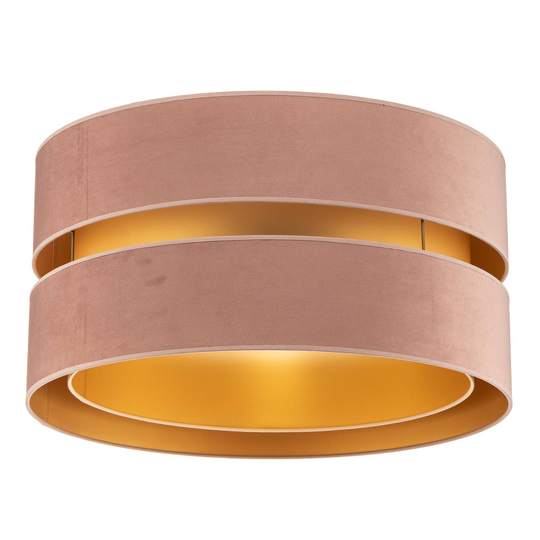 Taklampa Golden Duo Ø 60 cm ljusrosa/guld