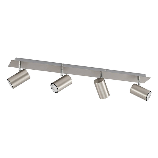 Lindby Joffrey takspotlight, 4 lampor 80 cm nickel