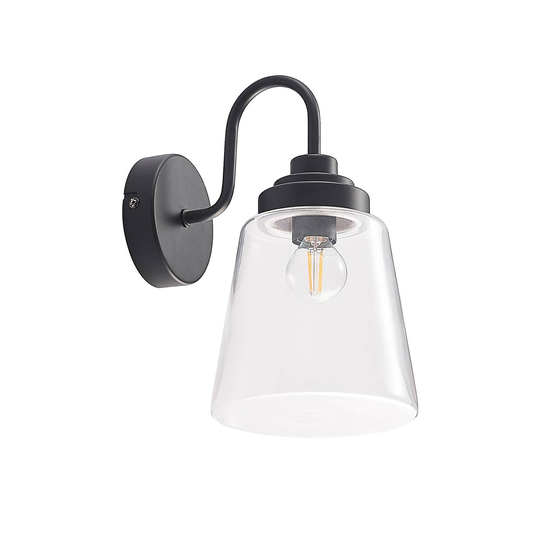 Lindby Carmalin vägglampa av glas, 1 lampa