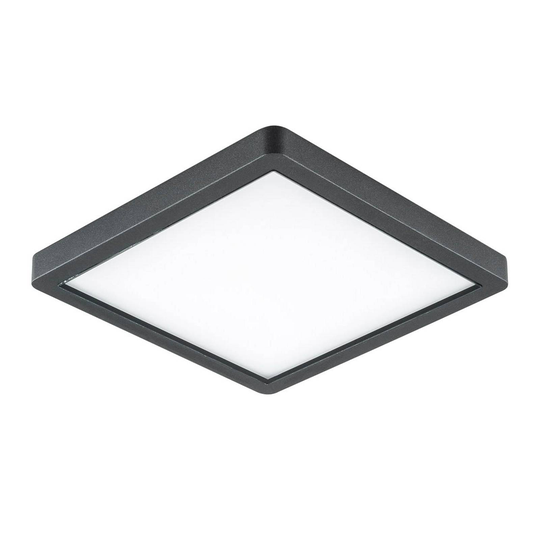 EVN Tectum LED-utomhustaklampa, kantig med glas