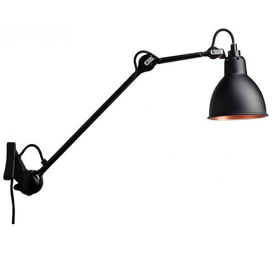 Lampe Gras N222 Vägglampa Matt Svart & Matt Svart /Koppar