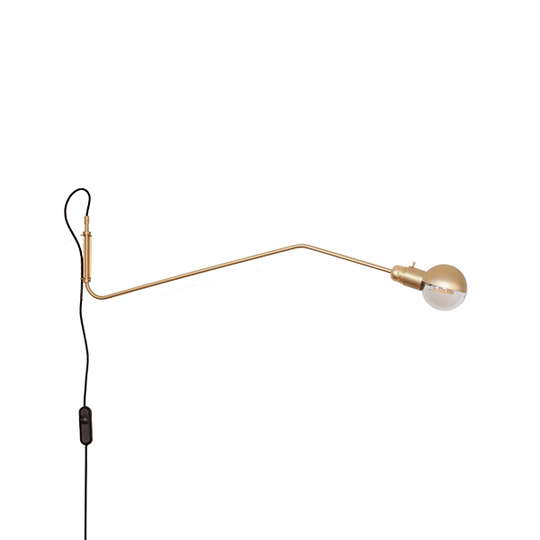 RestartMilano Vägglampa Mässing Lång