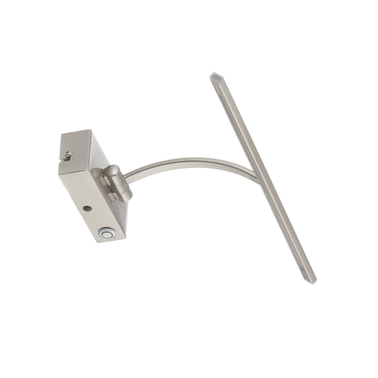 LED-vägglampa Matisse, bredd 34 cm, silver