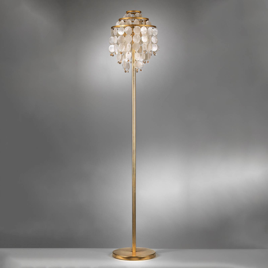 Golvlampa Ruben med pärlemor