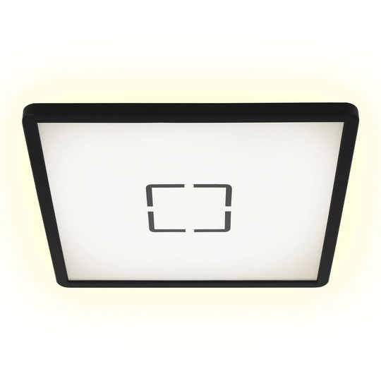 LED-taklampa Free, 29 X 29 cm, svart