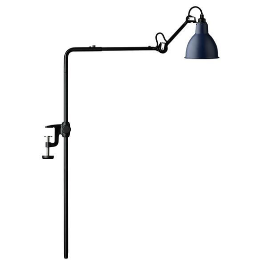 Lampe Gras N226 Vägglampa Matt Svart & Matt Blå