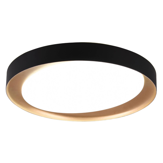 LED-taklampa Zeta tunable white, svart/guld