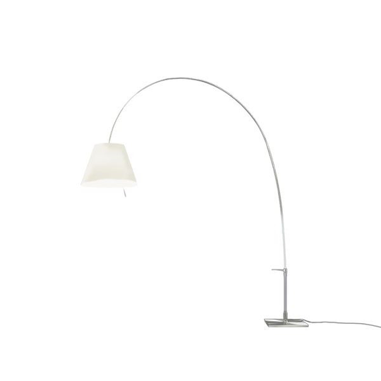 Luceplan Lady Costanza Golvlampa Alu Kropp, Vit Skärm