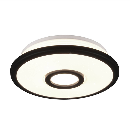 LED-taklampa Okinawa, Starlight-effekt, Ø 21 cm