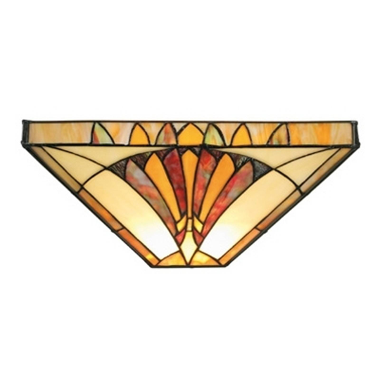 Amalia - vägglampa i tiffanystil