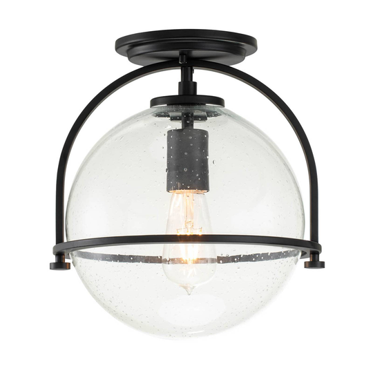 Taklampa Sommerset, 1 lampa, svart