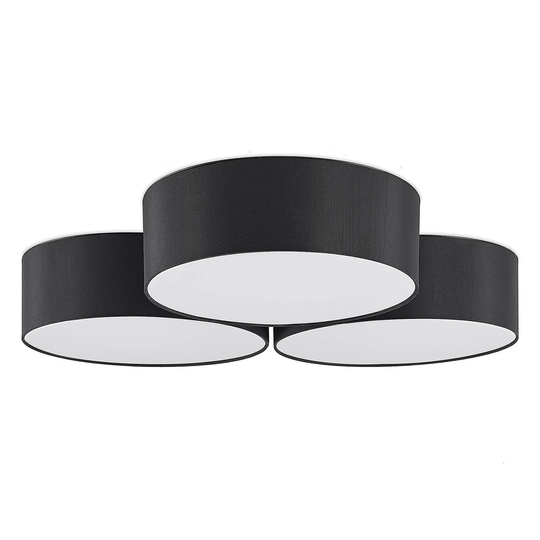 Lindby Janita LED-tygtaklampa, 3 lampor, svart